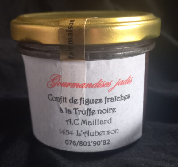 Confit de figues fraîches à la Truffe du Périgord (Tuber Melanosporum)